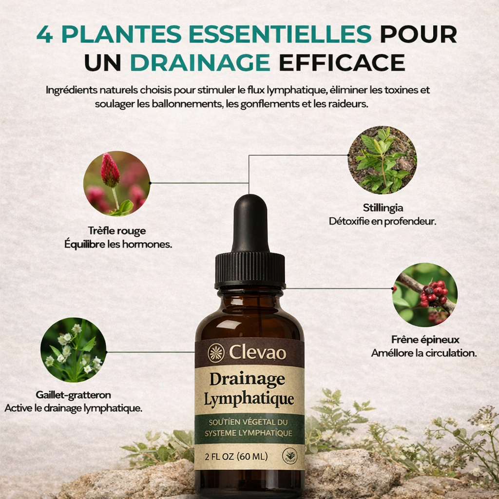 Clevao-Gouttes Drainantes Lymphatiques
